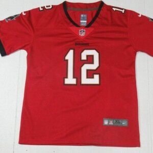 💫Youth Tampa Bay Buccaneers Tom Brady Red Jersey 12#